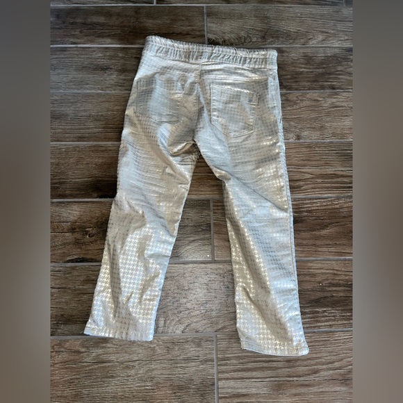 NWT Bevy Flog Shely women’s capris checkered gold pants - Picture 3 of 6